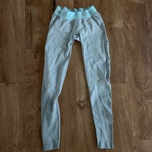 Gymshark Flex Legging - Light Grey/ Blue